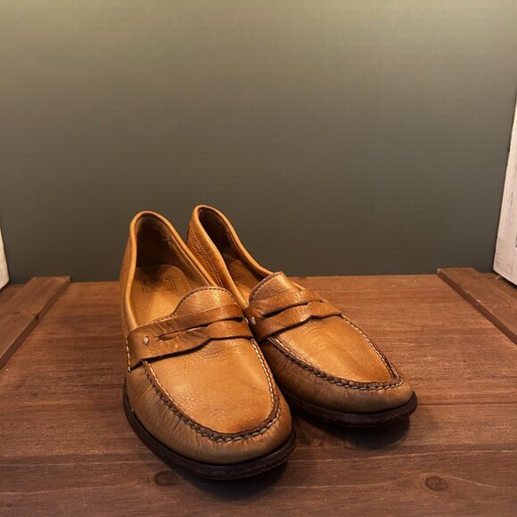 Frye Womens Douglas Penny Leather Loafers Shoes Brown 8008906 Size 7B - Picture 4 of 12